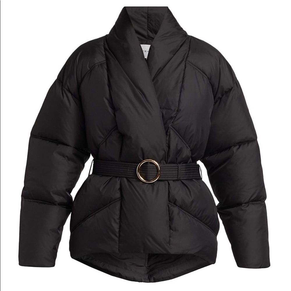 Frame Belted Wrap Puffer Jacket SMALL